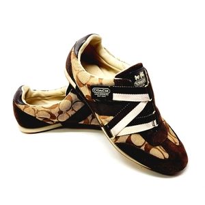 Coach Juli Jacquard logo shoes Women's 7.5
